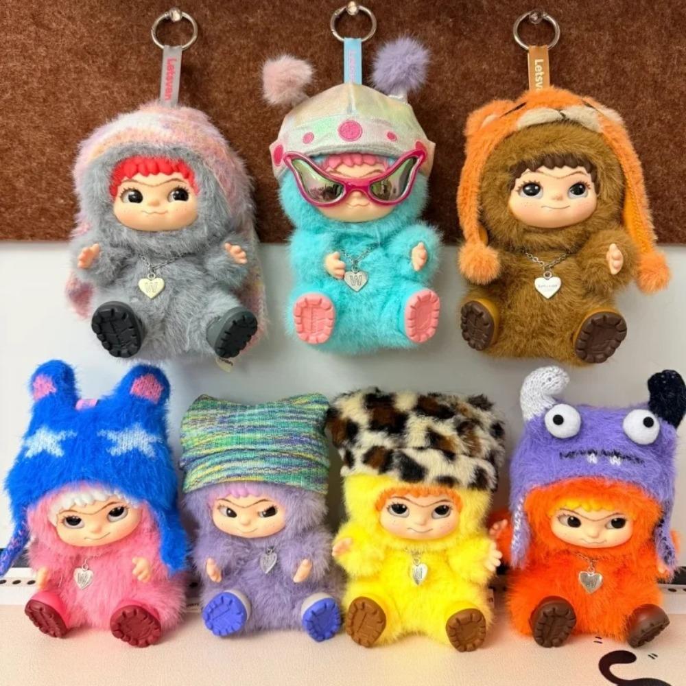 Wakuku Fuzzy Trendy Fun Party Series Blind Box Cute Action Mystery Box Figure Cute Doll Bag Mystery Box Pendant Doll Gift Toy