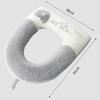 Universal Soft Toilet Seat Cover Mat With Toilet Lid Lifter Thicker Warmer Washable Toilet Seat Cover Bathroom Accessories