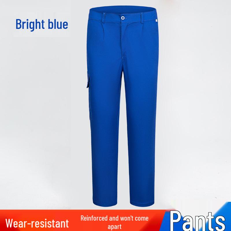 Men's Long Sleeve Workwear Set with Reflective Strips for Electricians and Auto Repair