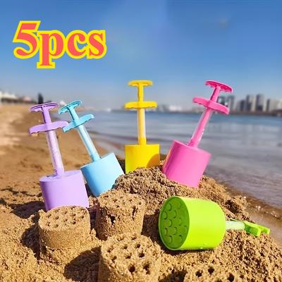 5pcs Coal Block Sand Toy Used for Building Snowballs and Sandcastles, An Amusement Park Accessory, Perfect for Beach Parties.