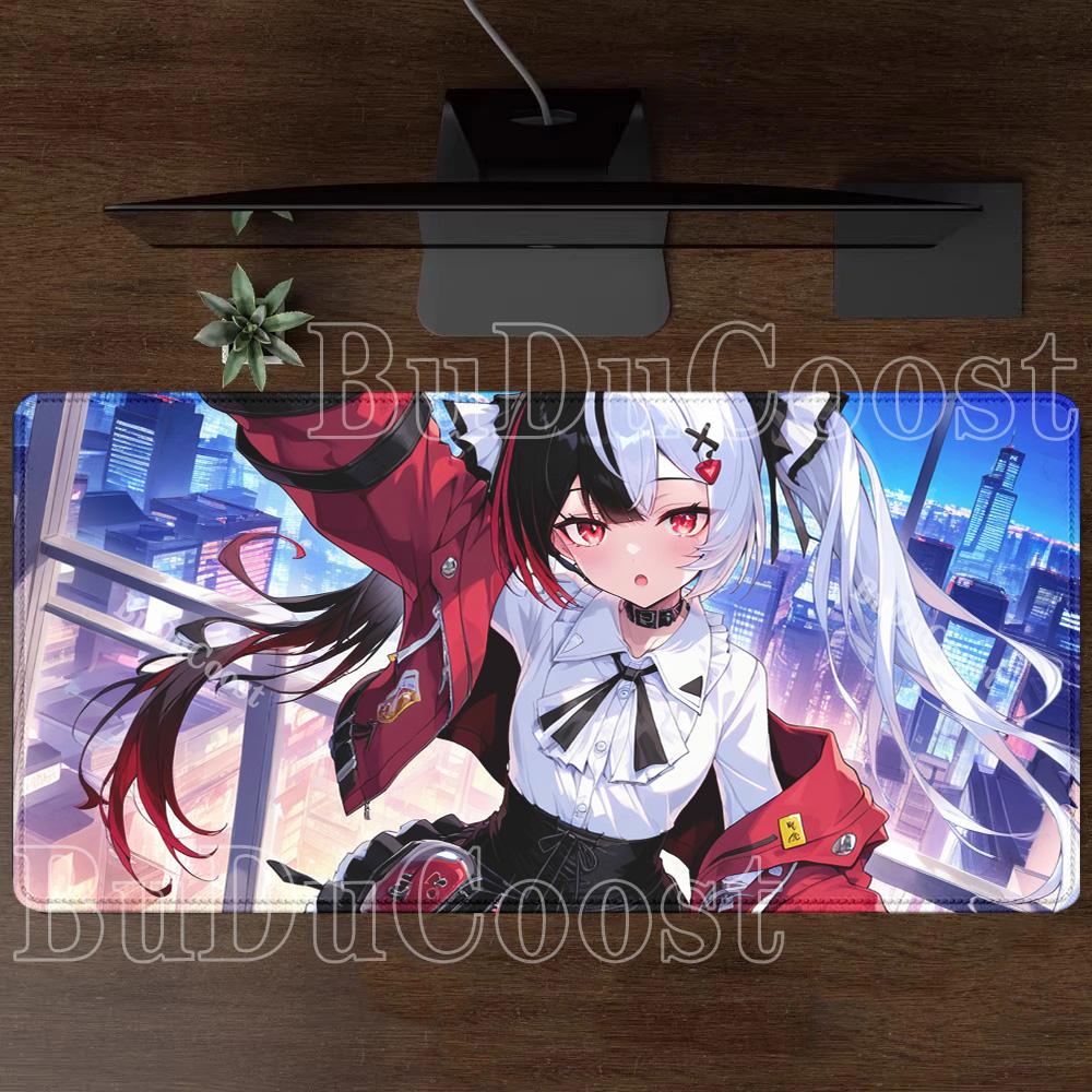 Neverness To Everness Lacrimosa NTE Mousepad Kawaii Anime Girl Mouse Pad PC Non-Slip Rubber Edge Locking Gaming Office Desk Mat