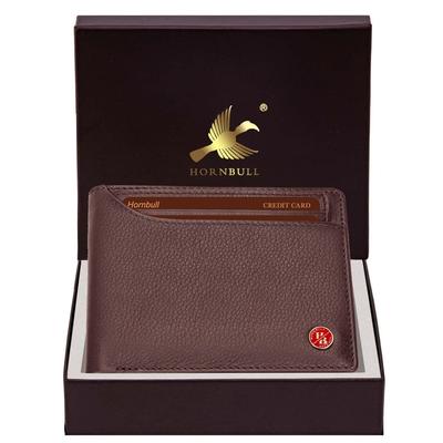 Nicolas Braunes Leder Portemonnaie für Herren RFID-Blockierendes Herren Portemonnaie Geldbörsen Herren Leder