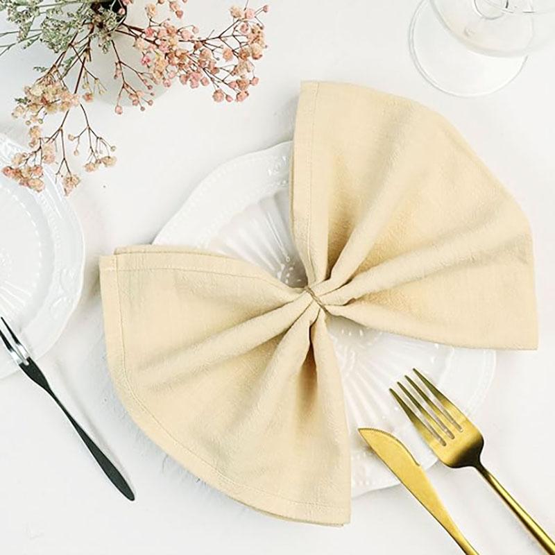 50PC 30X45CM Table Cloth Napkins Cotton Durable Fabric Reusable Kitchen Dining Easter Wedding Christmas baby shower Decoration