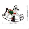 Christmas Horse Statue Animal Figurine Artwork Birthday Gift Iron Crafts Sculpture for Bookshelf