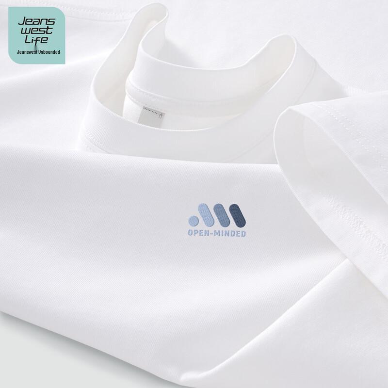 JEANSWEST LIFE Men's Pure Cotton Short Sleeve T-shirt