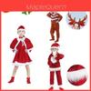 Festliches Kinder Mädchen Weihnachten Cosplay Kostüm mit Rentier Weihnachtsmann Outfits