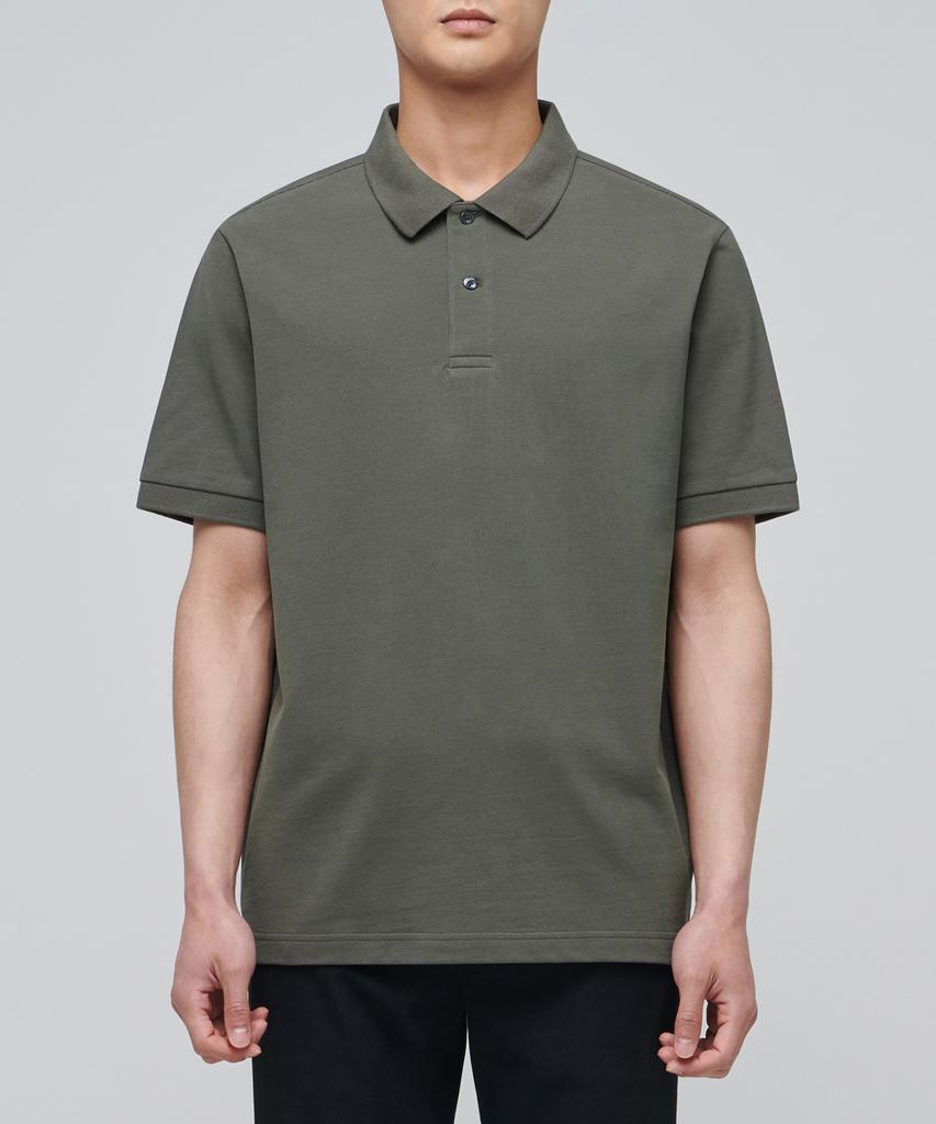 MUSINSA STANDARD Basic Pique Polo Shirt [Dusty Khaki]