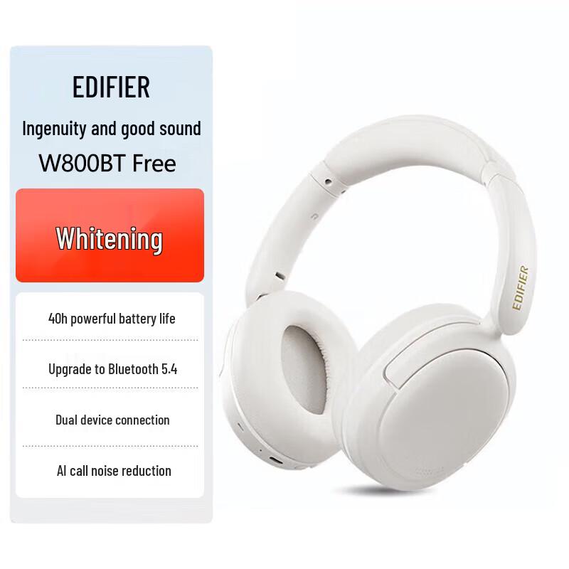 EDIFIER W800BT Free Over-Ear Wireless Headphones