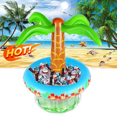 Summer Party Drink Cooling Ice Bar Ice Bucket Outdoor Swimming Pool Cup Cushion Coconut Tree Inflatable Coconut Tree Ice Bucket