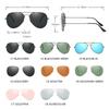 Classic Pilot Men Sunglasses Vintage Metal Ray Sun Glasses Women Mirror Colors Driving Male Shades UV400