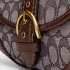 Coach Soho Flap 25 Klassische Monogramm Kettenschultertasche Beschichtetes Canvas und Leder Damen Schultertasche Braun CAN45-B4S0M