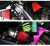 Red 48mm Air Intake Filter Pod 45° Bend Inlet For Motorcycle Scooter Dirt Bike