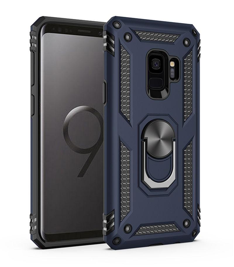 

Протиударний чохол для Samsung Galaxy S9 S20 Ultra S8 S10 Plus Note 9 8 A51 A71 Note8 Note9 S9Plus A50 A70 Тримач кільця Підставка Чохли For Samsung A71 синій