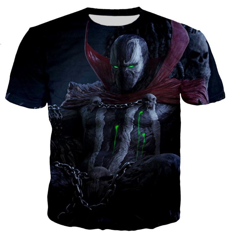 T-shirt Stampata 3D Spawn Uomo Donna Moda Estiva Casual T-shirt Anime Stile Harajuku T Shirt