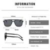 Punk Square Frame Sunglasses Anti-UV Beach Eye Protection Black Shades Glasses Travel Accessories Retro Sunglasses For Women Men