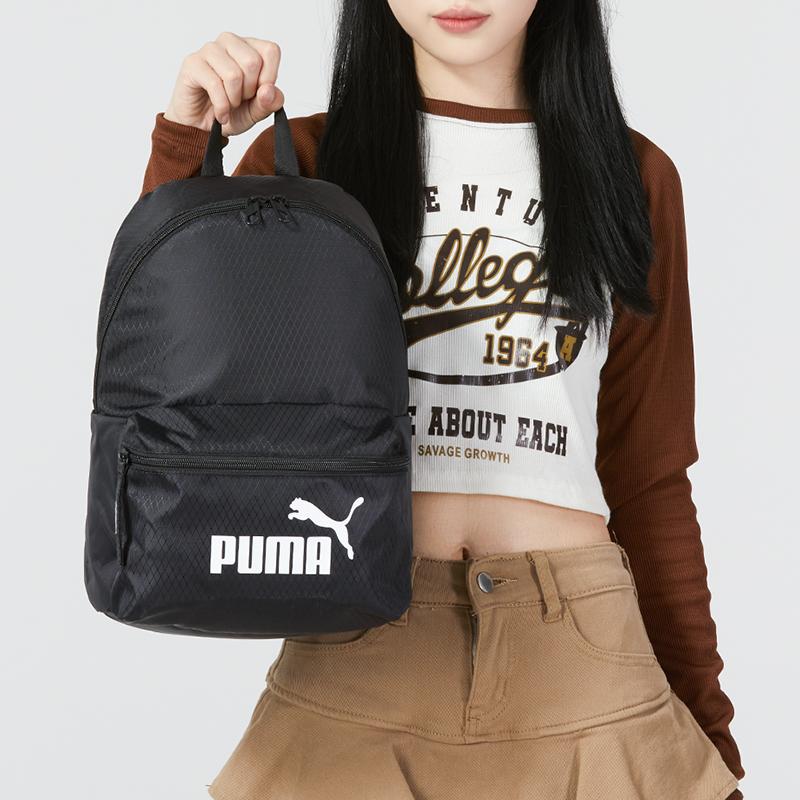 New PUMA Fabric Backpack Regular Women's Black 079852-01
