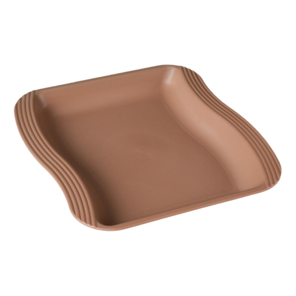Plates Square Dessert Shape Twist Wave Dinner Serving Plates Restaurant Kitchen