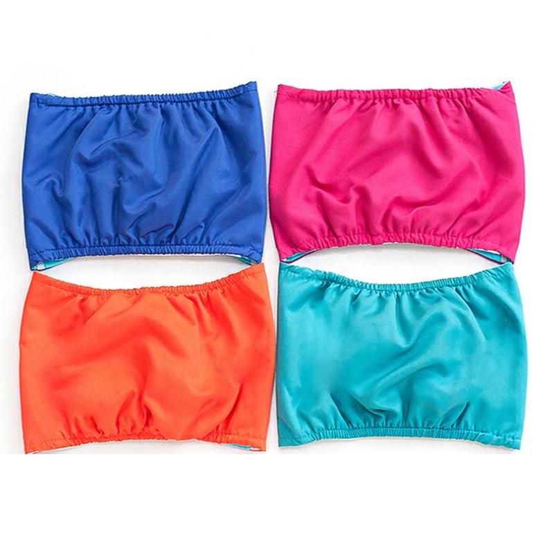 Reusable Washable Dog Diapers Breathable Cotton Puppy Belly Bands Hook & Loop Adjustable Sanitary Pantie for Pet WWO66