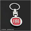 FIAT Badge Keychain Pendant Car Keyring Accessories For FIAT 500 Ducato Panda Grande Punto Tipo Abarth Pulse Strada 600 Doblo