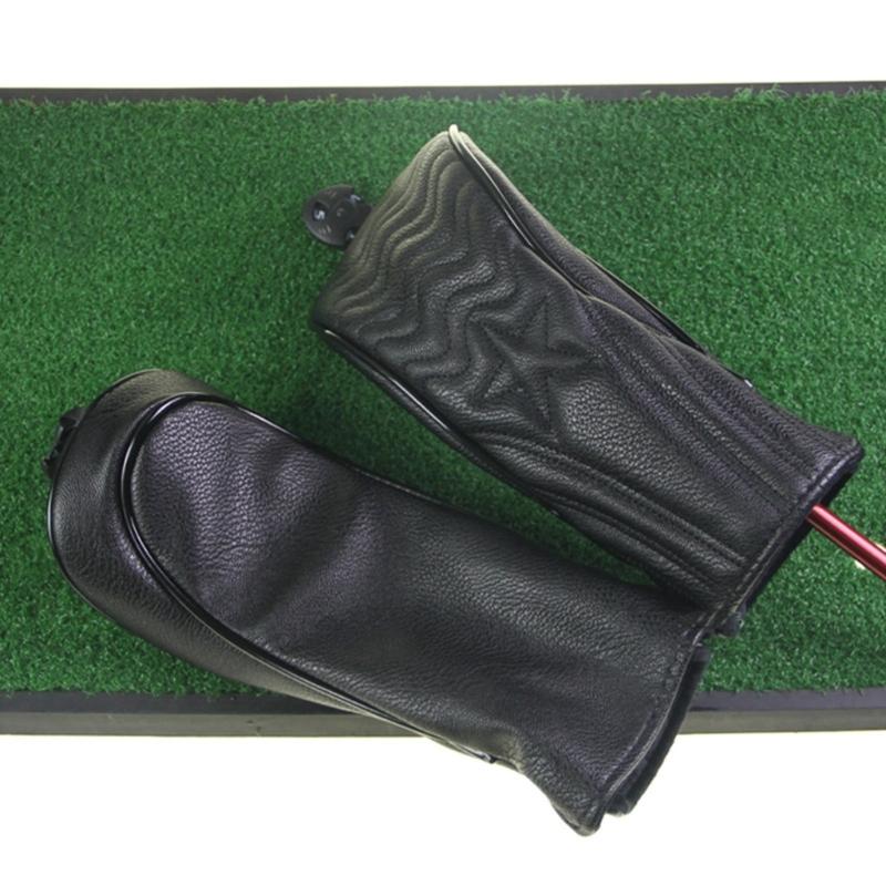 Golf Club Head Cover PU Materials Star Texture Easyly Installation Durability For Training And Competition