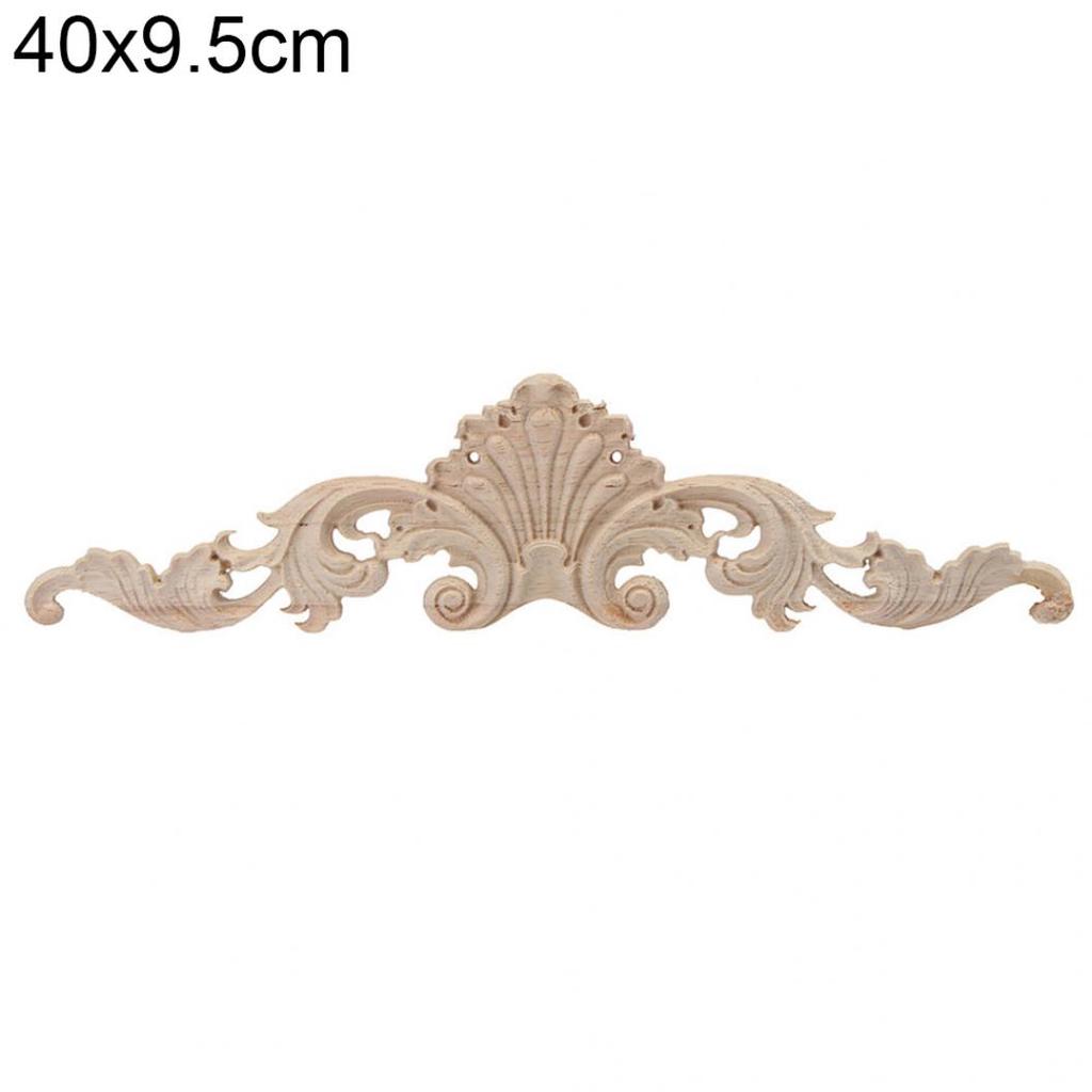 Wood Carved Corner Onlay Applique Unpainted Frame Decal Decor Furniture Wood Carved Corner Onlay Applique Unpainted Frame Decal Decor Furniture