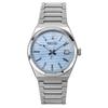 Classic Stainless Steel Light Blue Dial Quartz SUR599P1 100M Men's Watch
