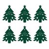 6/12Pcs Christmas Tree Cutlery Holder Bag Spoon Fork Dinner Flatware Cover Pouch Xmas Festival Holiday Party Dining Table Decoration Party Supplies