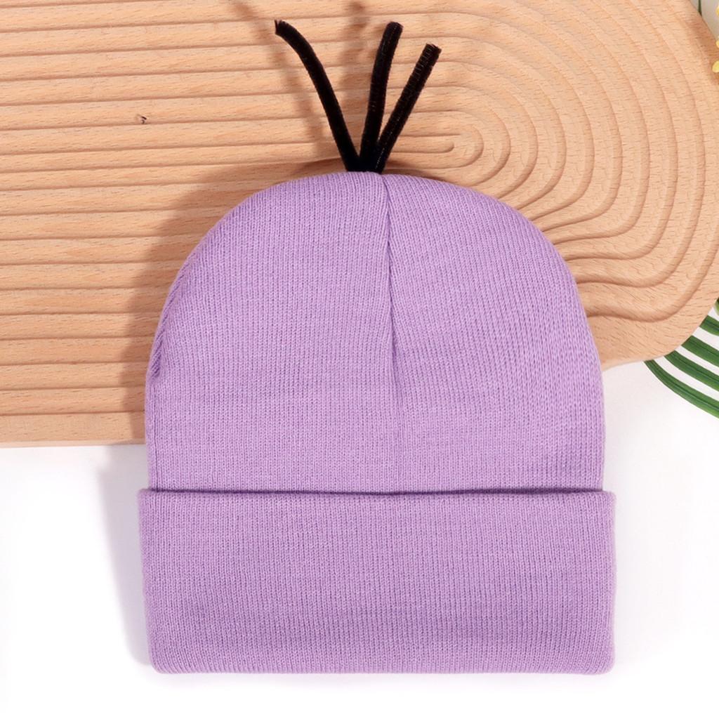 Minions Knitted Hat With Warmth For Halloween Cosplay And Casual Winter Wear