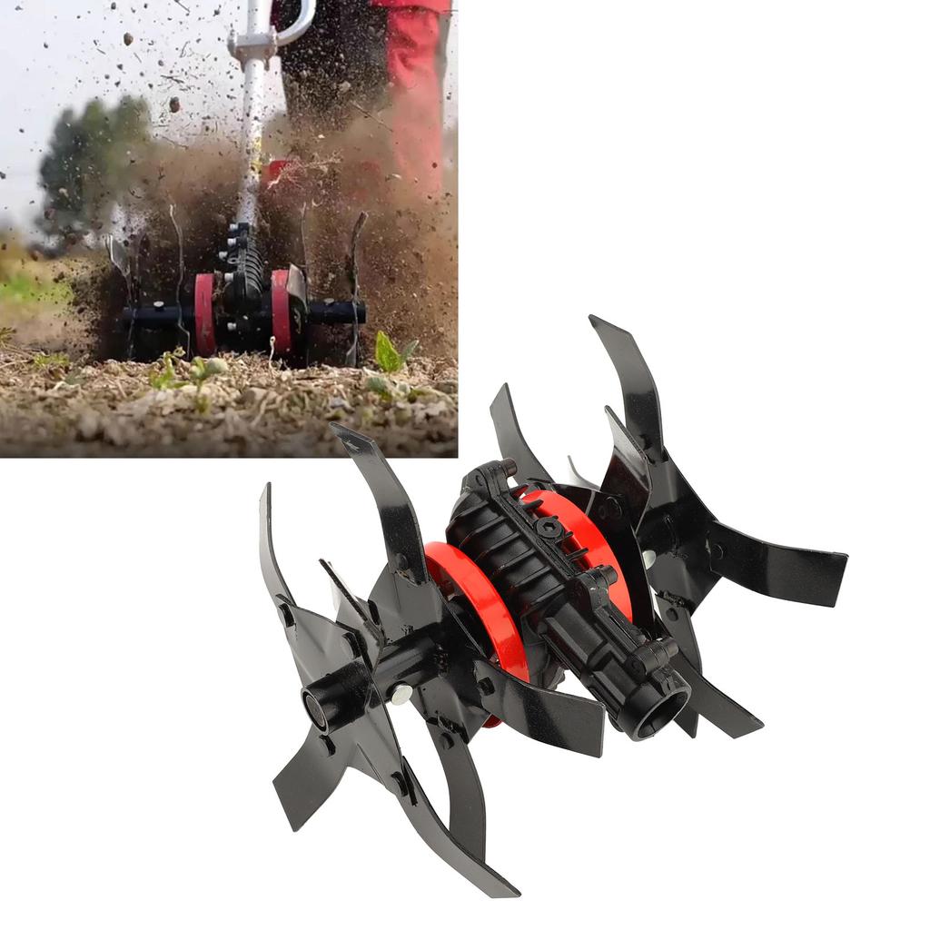 Rueda para Herramienta Cultivadora 2 en 1 Multiusos Piezas de Cortacésped Rueda para Rotocultivador Eléctrico para Cortar y Aflojar 28mm 9 Dientes