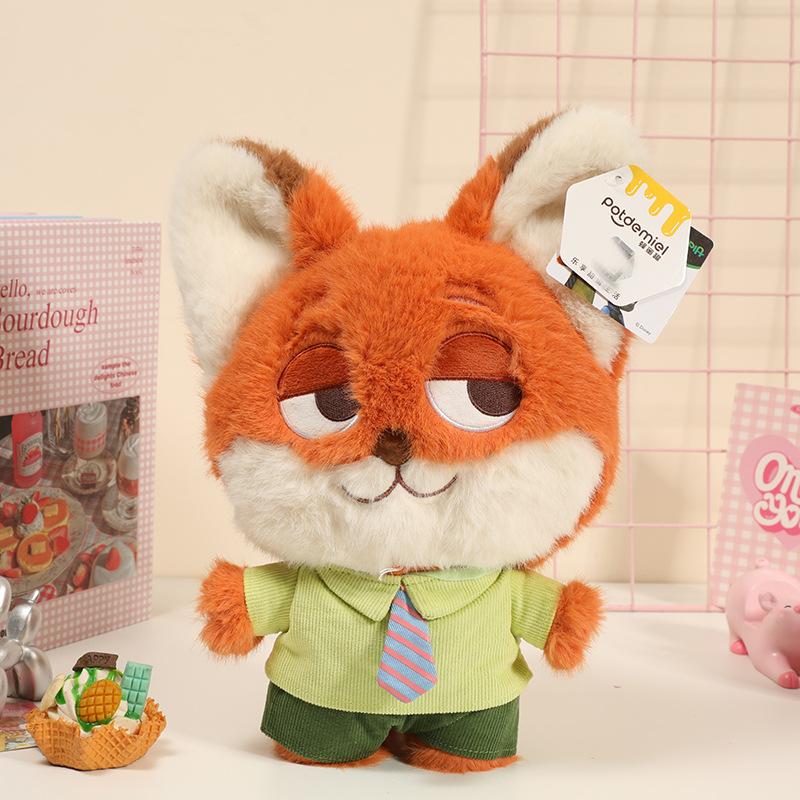 Zootopia 2 Judy Hopps & Nick Wilde Plush Set - Flash Sloth Soft Stuffed Animal Toy, Dreamy Heart Message Collectible Doll