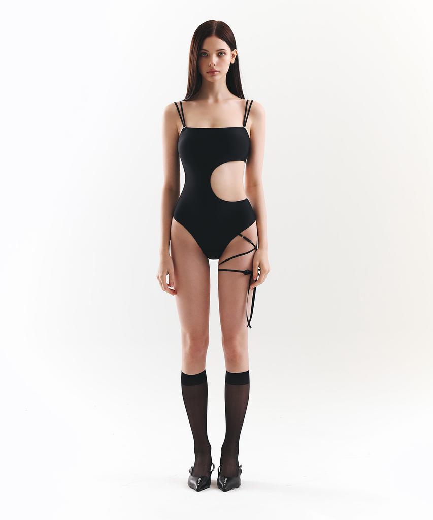 VINAJ Irene Monokini Bk (Cross Ribbon)