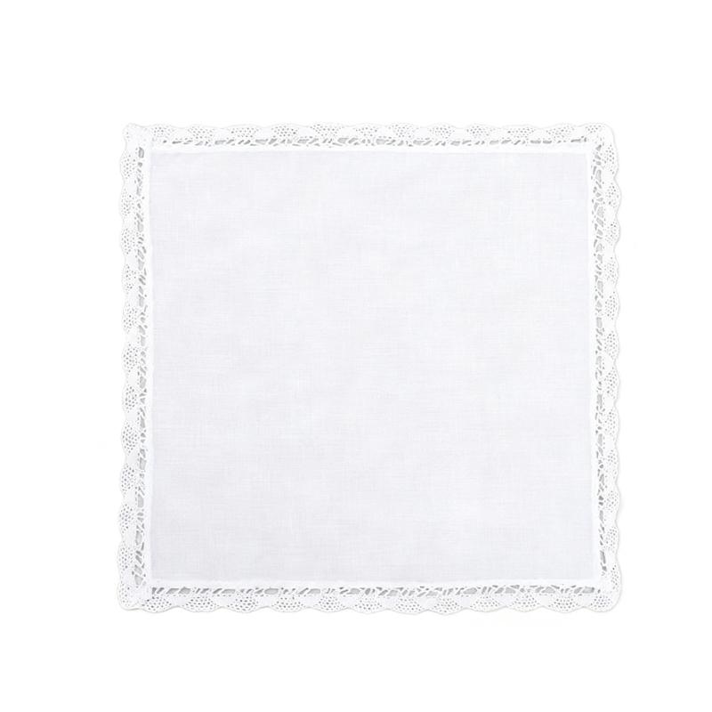 Breathable Cotton Lace Handkerchief Highly Absorbent Reusable Handkerchiefs Friendly for Adults Children