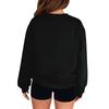 Crewneck Sweatshirt For Women Fall Graphic Sweatshirts Vacation Long Sleeve Drop Shoulder Pullover