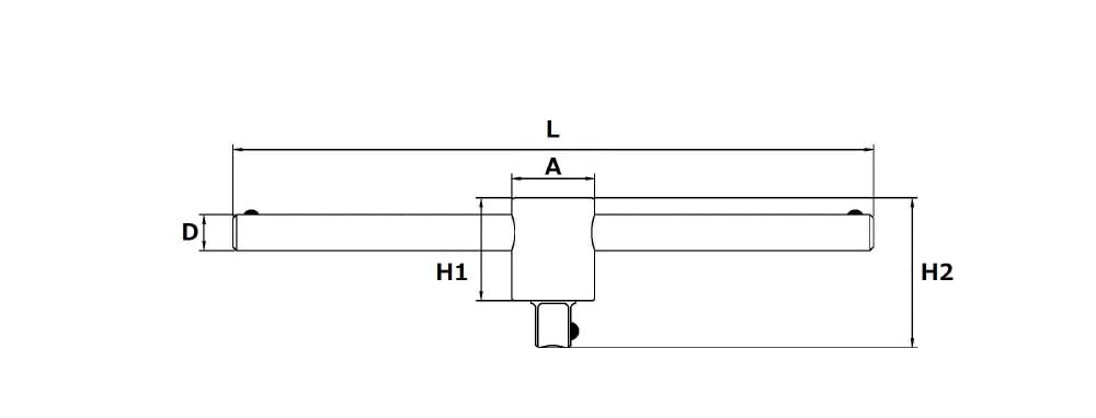 SIGNET 3/8 Drive Sliding T Handle 12513