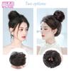 Synthetic Curly Straight Hair Messy Buns Female Hair Rings Fluffy Hair Pans Invisible Natural Seamless Donut Chignon Accessories