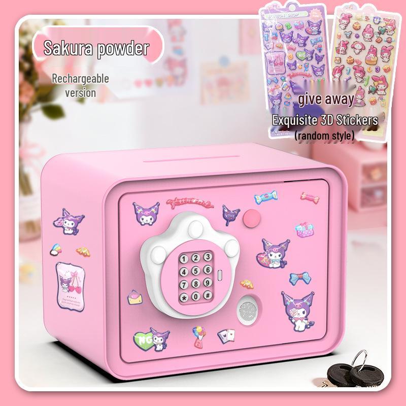 2026 Stylish DIY Piggy Bank with Stickers – Large Capacity Safe Box Toy for Kids