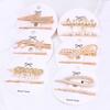 Women'S Alloy Inlaid Imitation Pearl Duck Clip Women'S Bangs Broken Hair Edge Clip Hairpin Set Hairpin Hair Accessories