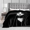 Mysterious Female Silhouette for All Seasons Blanket Lunch Break Throw Gift