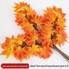 Artificial Red Maple Leaf Branch for Decoration and Landscaping