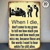 Gothic Humor Aluminum Metal Sign Vintage Halloween Wall Decor Plaque