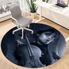 1pc Wednesday Chair Carpet for Office, Indoor Non Slip Washable Polyester Fiber Carpet, Mat For Office, Machine Washable