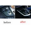 Central Console Decoration Cover Trim For BMW 3 4 Series GT 2013-2019 ABS Silver