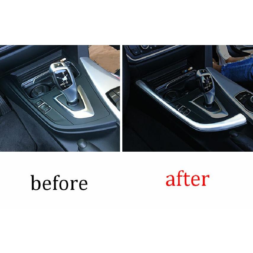 Central Console Decoration Cover Trim For BMW 3 4 Series GT 2013-2019 ABS Silver