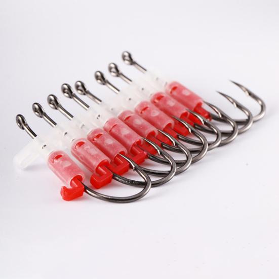 3/5/10/15/20Pcs Luminous Live Shrimp Fixing Hook Heavy Duty Glow-in-the-dark Barbed Fishhook Freshwater Saltwater Catfish Bass Fishing Hook