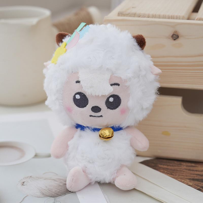 Adorable Cartoon Sheep Plush Toy Soft Pp Cotton Stuffed Animal Doll For Kids And Adults