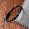European and American Accessories, Simple Titanium Steel Men's Leather Bracelet, Black Bracelet Student Jewelry 2026