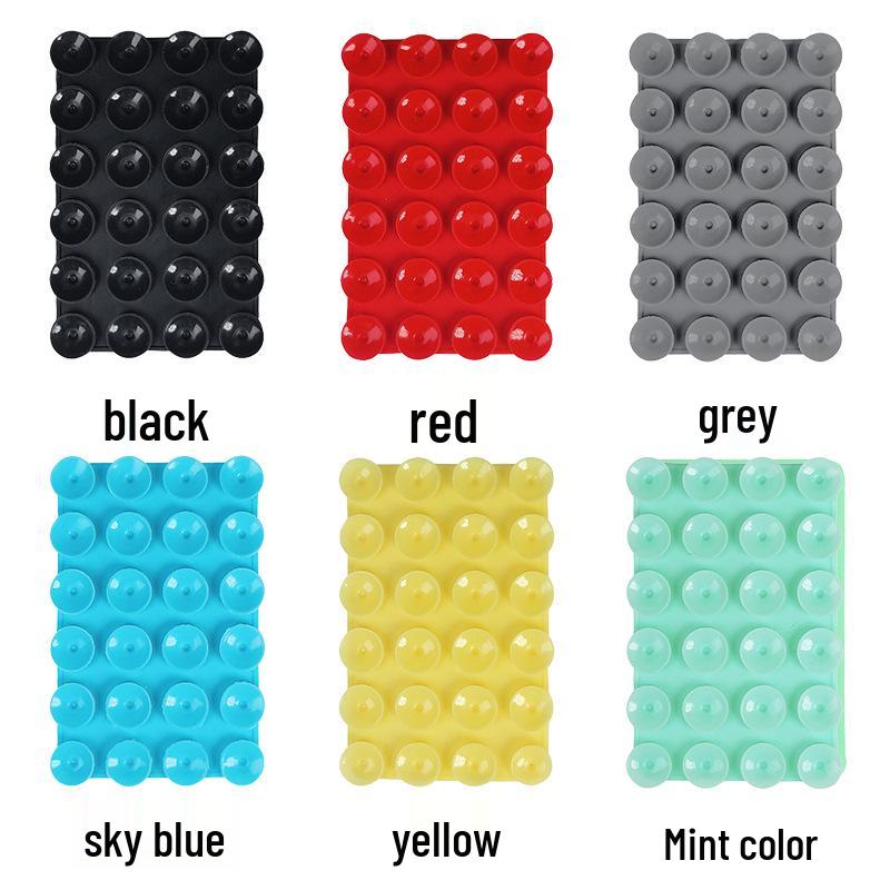 

Силиконовый держатель для телефона на присоске в форме сердца и фруктов - Многоразовый, Двусторонний, Круглый/Квадратный фиксатор. 24 Suction Cups Bare