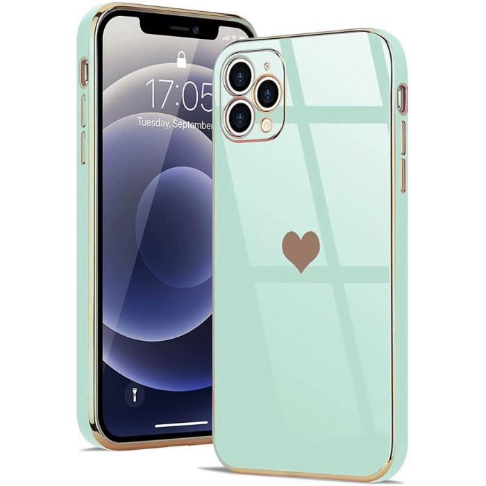 Coque - BOOLING - iPhone 12 Pro Max - Turquoise - Antichoc - Anti-rayures