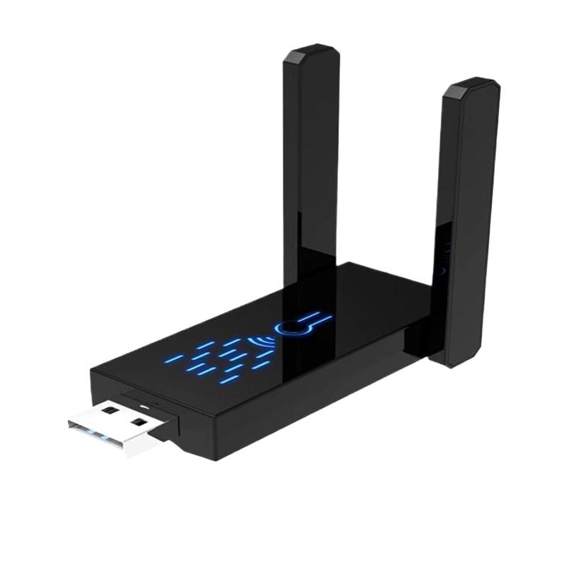 

Дводіапазонний 1300 Мбіт/с Wi-Fi USB-адаптер 2.4G/5Ghz Wi-Fi ключ USB3.0 802.11AC Бездротовий приймач з 4 антенами для ПК/ноутбука Безкоштовний драйвер