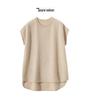 Women's Cashmere Sleeveless Pullover - Round Neck Knit Vest for Autumn Winter Layering